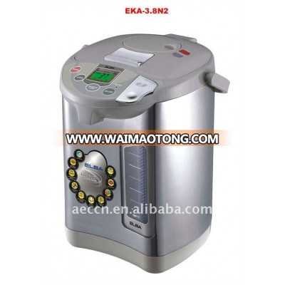 EKA-3.8N2 CE/CB certificated 750W Stainless Steel Electric Air Pots With LCD (big kettle)